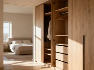 Nowoczesna, szara wersalka w minimalistycznym salonie, prezentująca standardowy design mebla wypoczynkowego.